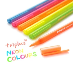 Staedtler Triplus Color Felt-Tip Pen, Neon Color, 1.0 Mm, 6-Pack 323 Sb6Cs1 - 2