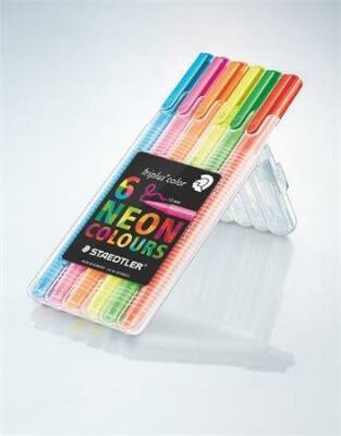 Staedtler Triplus Color Felt-Tip Pen, Neon Color, 1.0 Mm, 6-Pack 323 Sb6Cs1 - 3