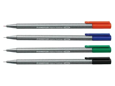 Staedtler Triplus Fineliner 0.3 Mm 4'Lu Set 334 Sb4 - 3