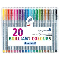 Staedtler Triplus Fineliner 20'Li Set 334 Sb20 - Staedtler