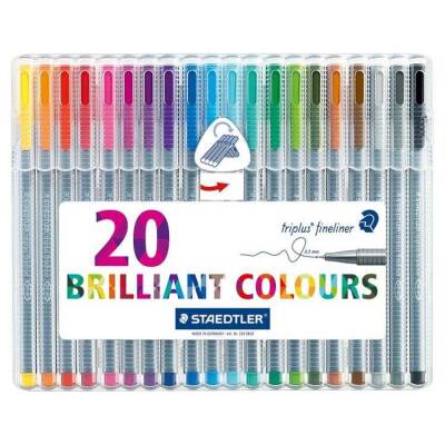 Staedtler Triplus Fineliner 20'Li Set 334 Sb20 - 1