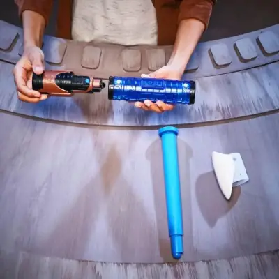 Star Wars Power The Force Lightsaber Darth Kenobi G1568 - 3