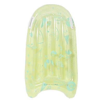 Sunnylife Inflatable Boogie Board The Sea Kids Blue-Lime S41Bbsea - 3