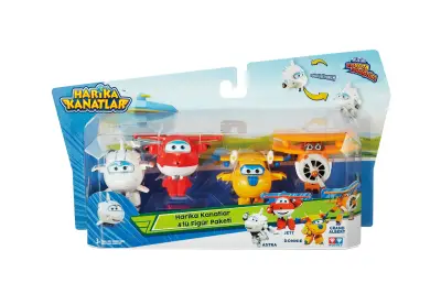 Super Wings Quad Figure (Astra Jett Donnie Grand Albert) 150086Aul20040A - 1