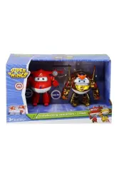 Super Wings Transforming Characters 2-Pack Supercharge Jet & Gold C 010101Aul50202 - 1