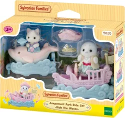 Sylvanian Families Amusement Park Play Set Journey with Waves 5820 - 1