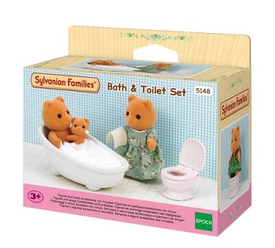 Sylvanian Families Bathroom And Toilet Set Ese5148 - 1