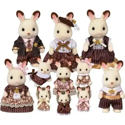 Sylvanian Families Chocolate Bunny Family Anniversary Set 5848 - 1