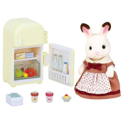 Sylvanian Families Chocolate Ear Mom Refrigerator Set 5014 - 2