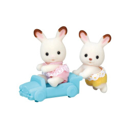 Sylvanian Families Chocolate Ear Rabbit Twin Babies 5420 - 2