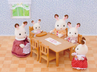Sylvanian Families Dining Table & Chairs 4506 - 3
