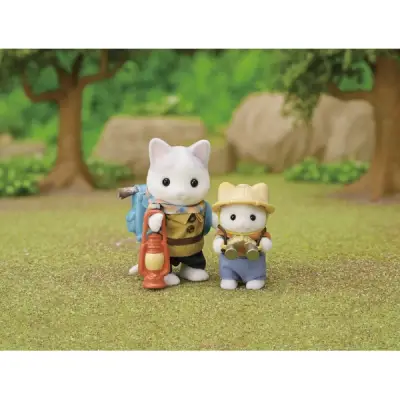 Sylvanian Families Exciting Discovery Set - Latte Cat Boy & Baby - 5763 - 4