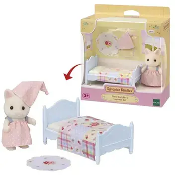 Sylvanian Families Floral Cat Girl Sleep Set 5681 - 2