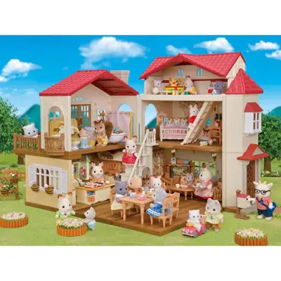 Sylvanian Families Illuminated Town House With Game Room 5708 - 3
