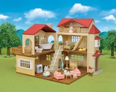 Sylvanian Families Illuminated Town House with Game Room 5727 - 2