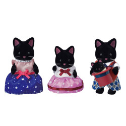 Sylvanian Families Midnight Cat Family Esf5530 - 2