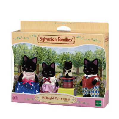 Sylvanian Families Midnight Cat Family Esf5530 - 1
