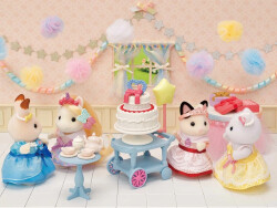 Sylvanian Families Party Time Playset - Tuxedo Cat Girl 5646 - 5