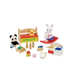 Sylvanian Families Rabbit And Panda Baby Playroom 5709 - 2