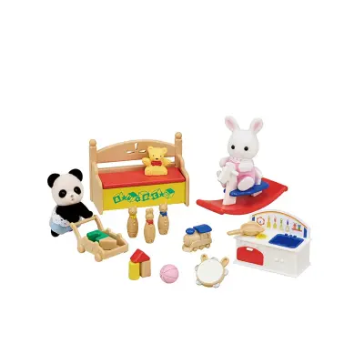 Sylvanian Families Rabbit And Panda Baby Playroom 5709 - 2