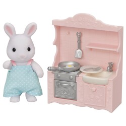 Sylvanian Families Snow Bunny Dad's Cooking Set 5678 - 2