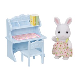 Sylvanian Families Snow Bunny Girl And Desk 5679 - 2