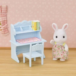 Sylvanian Families Snow Bunny Girl And Desk 5679 - 4