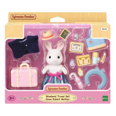 Sylvanian Families Weekend Travel Set - Snow Bunny Mom 5641 - 1
