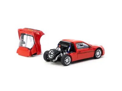 Tarmac Works 1/64 Ford Rs200 Red T64Pr-001-Re - 2