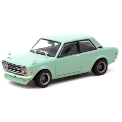 Tarmac Works 1/64 Datsun 510 Light Green T64R-052-Gr - 1