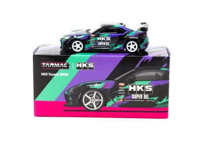 Tarmac Works 1/64 Hks Toyota Gr86 Black T64G-038-Bk - 3