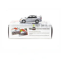 Tarmac Works 1/64 Mitsubishi Lancer Gsr Evolution Iv Silver With Tarmac Cards - 2