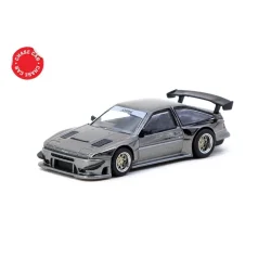 Tarmac Works 1/64 Toyota Sprinter Trueno AE86 Widebody Black/Grey - Designed by Jon Sibal - Malaysia - 1