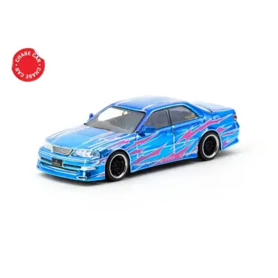 Tarmac Works 1/64 VERTEX Toyota Mark II JZX100 Blue Metallic - 2
