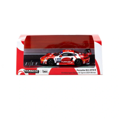 Tarmac Works X Diecast Turkey Porsche 911 GT3 R / FIA Motorsport Games GT Sprint 2024 Winner - 2