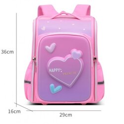 Taros 8475 Heart Embossed Large Backpack - 1