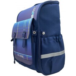 Taros 8480 Blue Plaid Large Backpack - 2