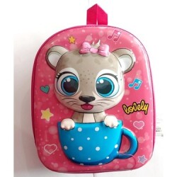 Taros Medium Size Embossed Cat Backpack 7023 - Taros