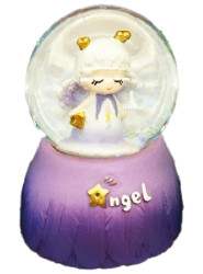 Taros Small Angel Girl Snow Globe 6471 - Taros