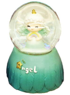 Taros Small Angel Girl Snow Globe 6471 - 2
