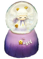 Taros Small Angel Girl Snow Globe 6471 - 5