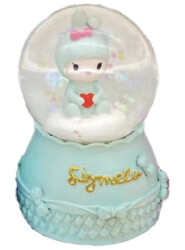 Taros Small Illuminated Girl Snow Globe 6453 - 2