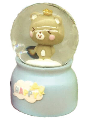 Taros Small Size Illuminated Happy Animal Snow Globe 6474 - 2