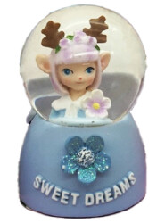 Taros Small Size Illuminated Sweet Dreams Snow Globe 6456 - 2