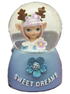 Taros Small Size Illuminated Sweet Dreams Snow Globe 6456 - 2