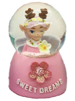 Taros Small Size Illuminated Sweet Dreams Snow Globe 6456 - 3