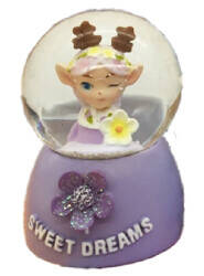 Taros Small Size Illuminated Sweet Dreams Snow Globe 6456 - 5