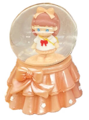 Taros Small Size Light-Up Snow Globe With Girl In Bow 6478 - 4