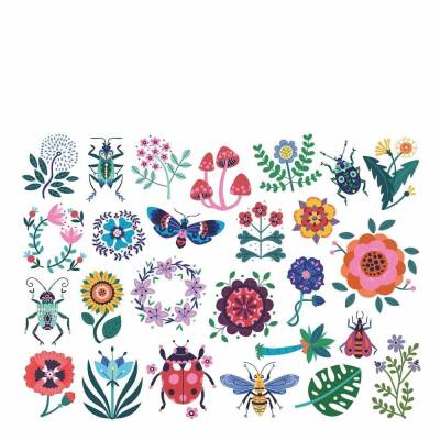 Temporary Tattoos For Kids - Flowers - 3