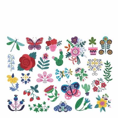 Temporary Tattoos For Kids - Flowers - 2
